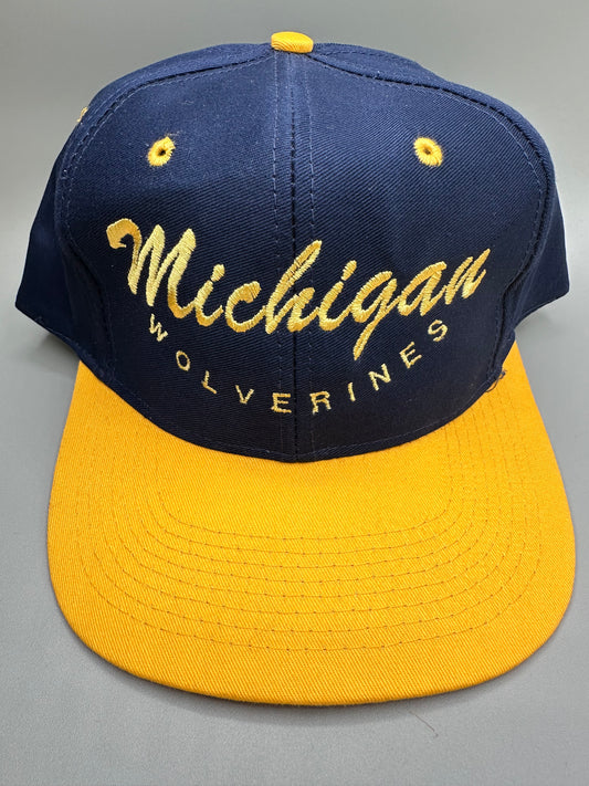 Vintage Michigan Wolverines Snapback Hat