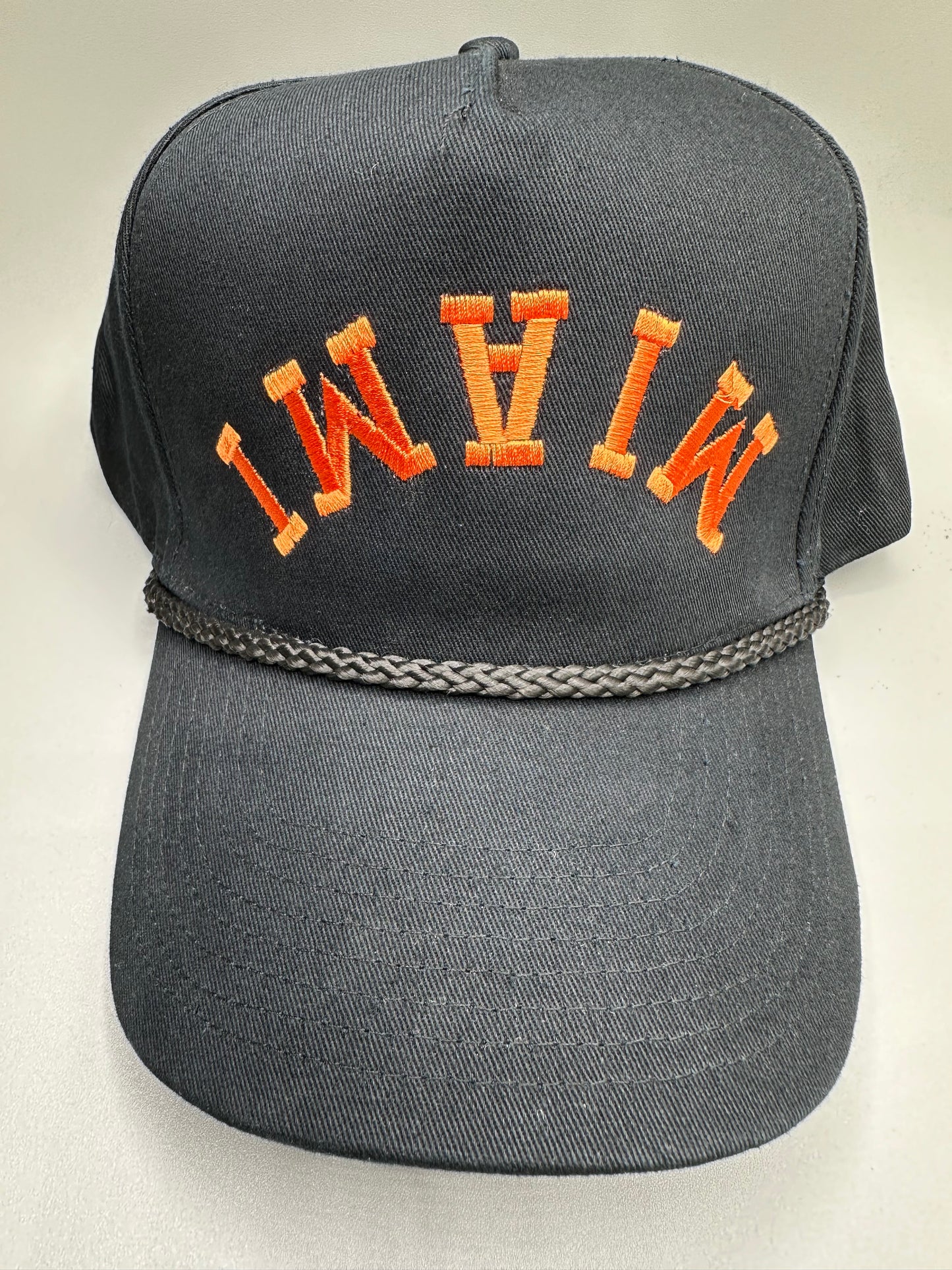 Black Out Collection Rope SnapBack Hat