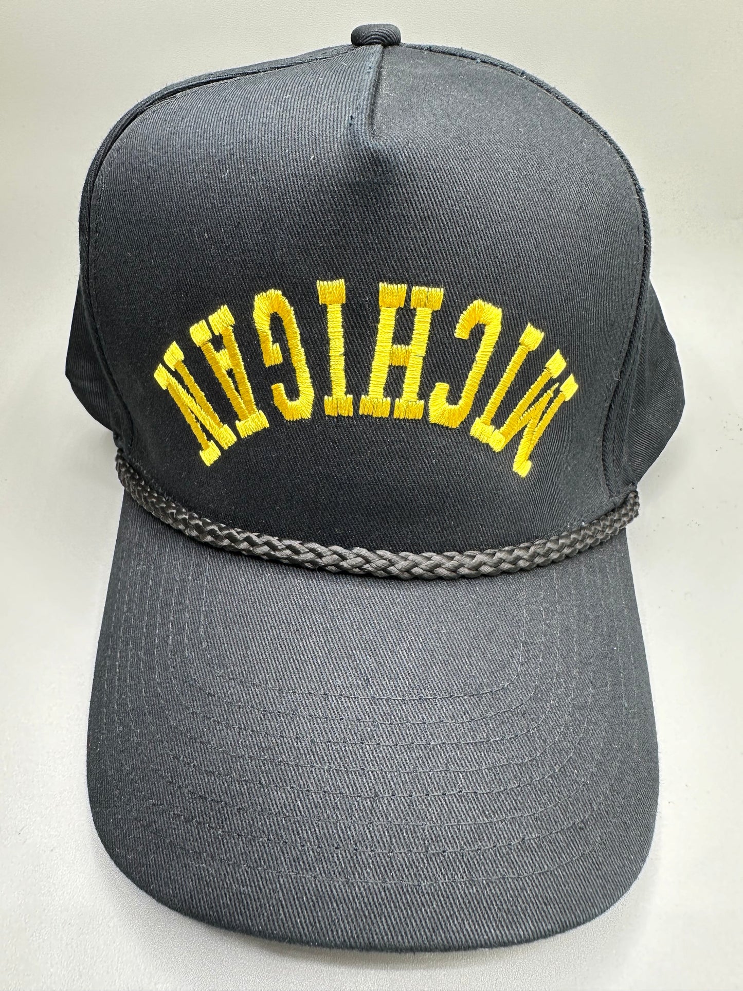 Black Out Collection Rope SnapBack Hat